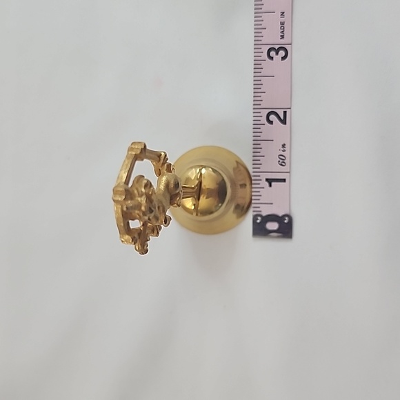 Vintage Diamond Cut Brass Unicorn Novelty Desktop Call Bell - Picture 5 of 10